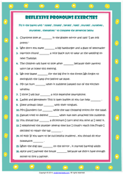pronouns esl printable worksheets and exercises